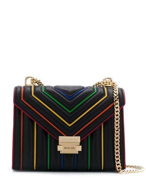 michael kors black rainbow bag|Michael Kors rainbow handbag.